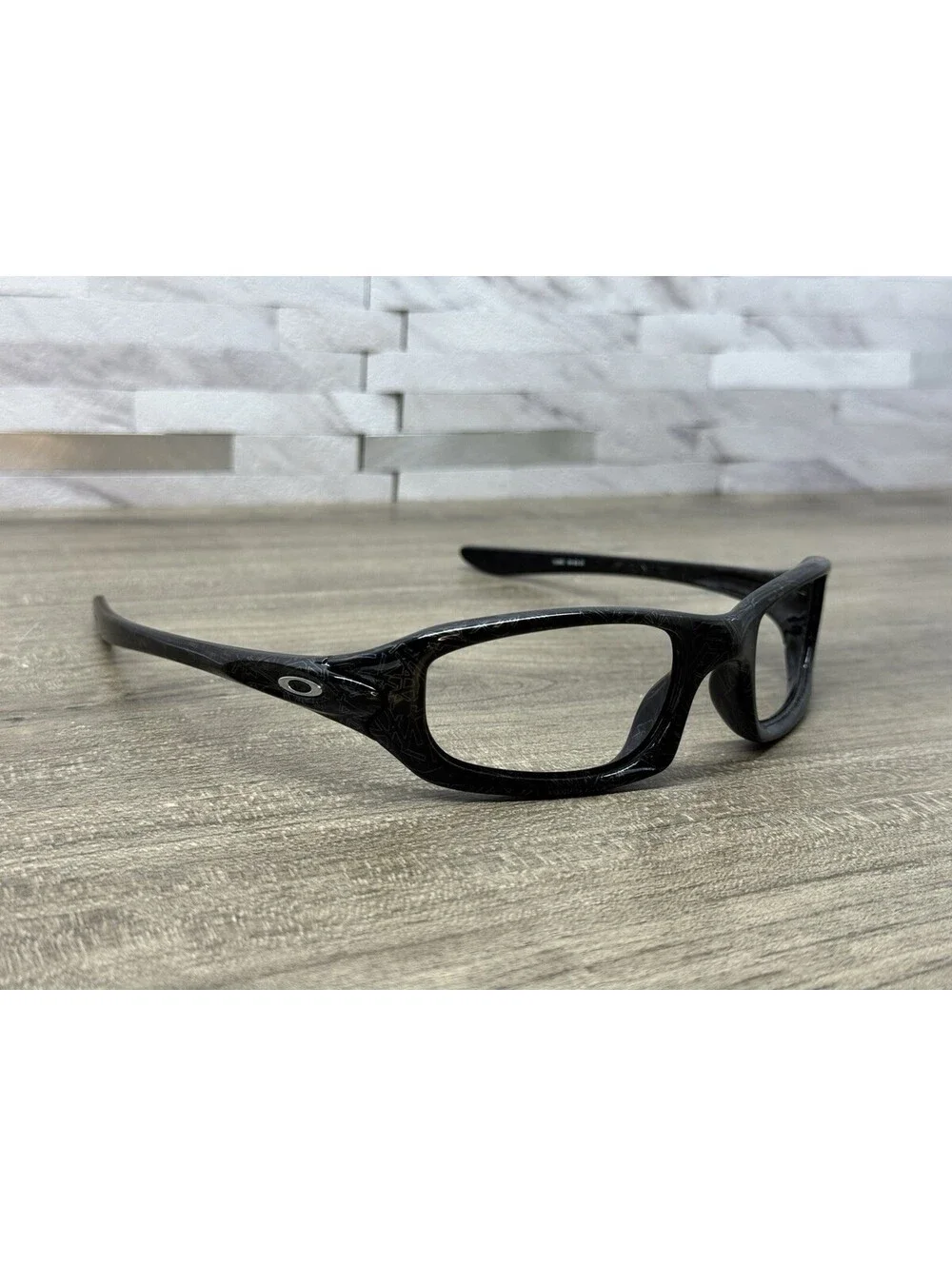 RARE Oakley FIVES 4.0 Black Silver Text Sunglasses 12-993 Excellent FRAMES ONLY